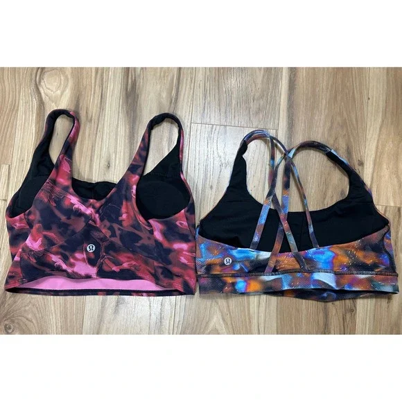 Lululemon Sports Bra SET/2 Women's 8 Athletic Athleisure Comfy Soft Gym Workout - Picture 4 of 10